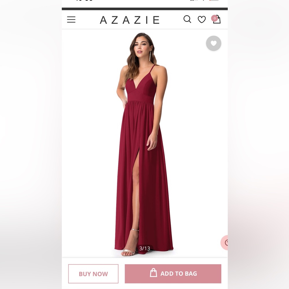 Azazid Aaida dress in burgundy. Size 10. Hemmed 1 inch. Worn once.